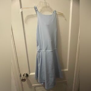 All In Motion Light Blue Sleeveless Active Dress With Built In Shorts